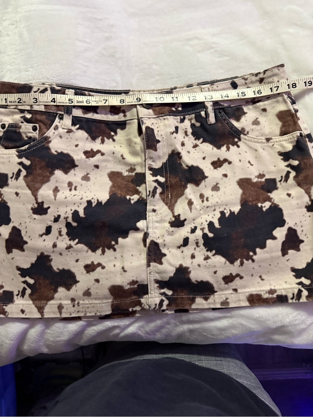 Topshop cow print Jeans